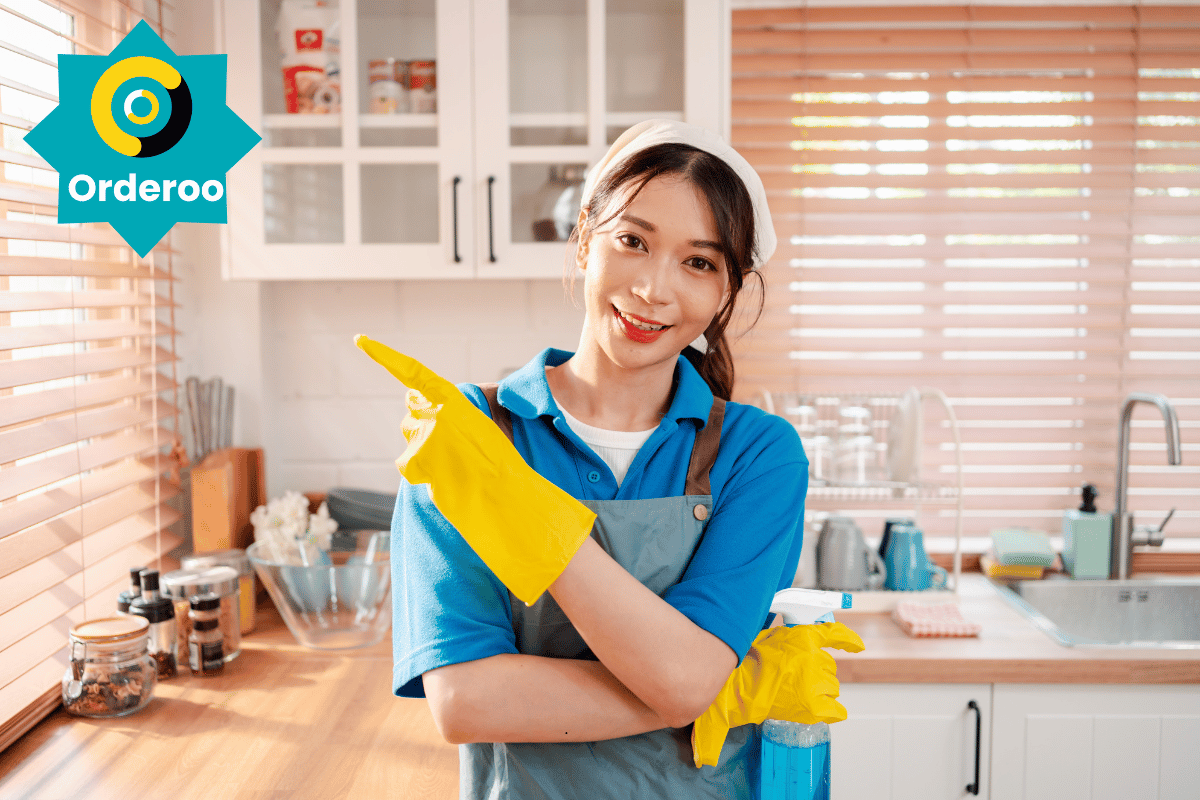 A happy Orderoo house cleaner in Melbourne